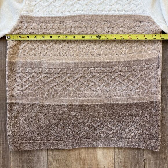 Alfred Dunner Womens Cable Knit Sweater Size S Chenille Soft Casual Cozy Comfort - Picture 7 of 9